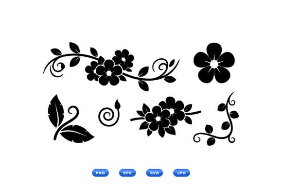Floral Swirl SVG Clipart Pack: Graphics & Illustrations for Brand Warmth